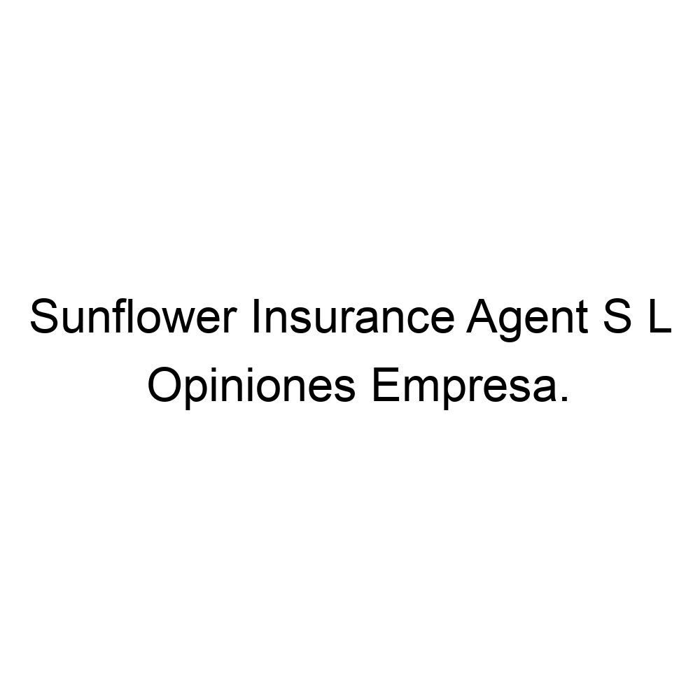 Opiniones Sunflower Insurance Agent S L, Benijófar 966713775